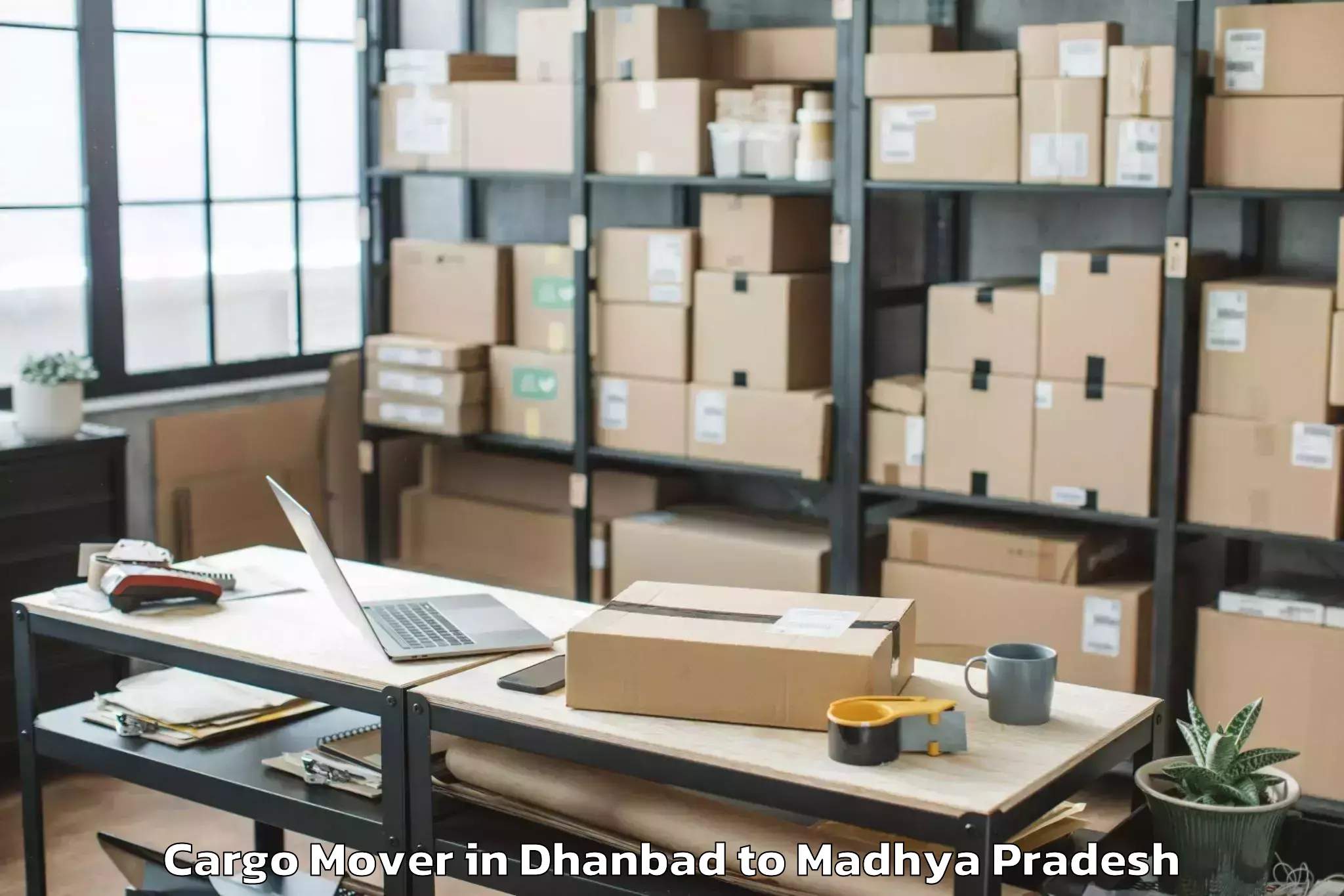 Reliable Dhanbad to Mungaoli Cargo Mover